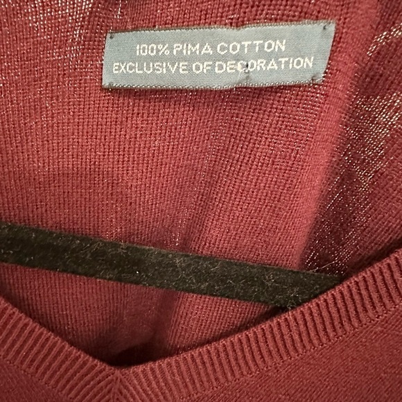 Polo by Ralph Lauren red sleeveless knit vest prima cotton size XL burgundy - Picture 4 of 4
